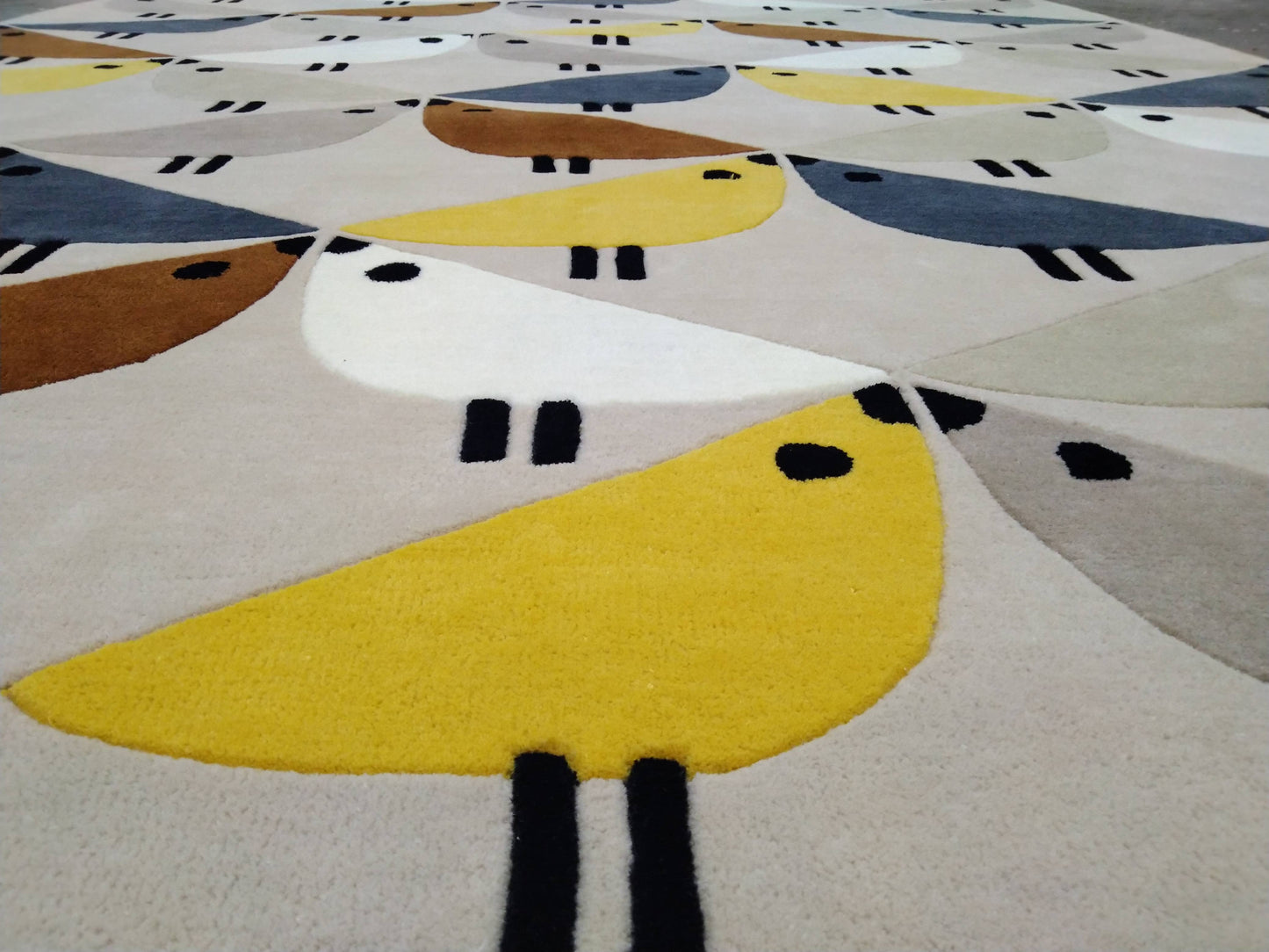 Multi Color Bird Hand Tufted Rug, Cut Pile Rug, Area Rug, Handmade Rugs, Kids Rug, Customize Rug, Soft Rugs.
