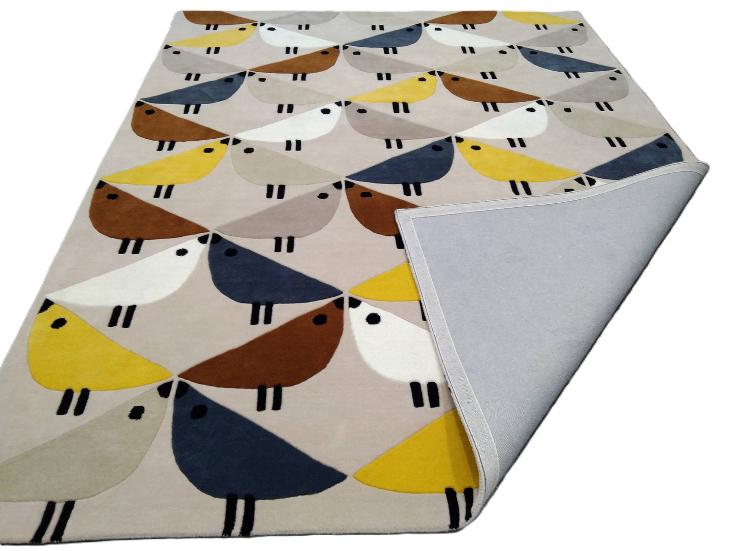 Multi Color Bird Hand Tufted Rug, Cut Pile Rug, Area Rug, Handmade Rugs, Kids Rug, Customize Rug, Soft Rugs.