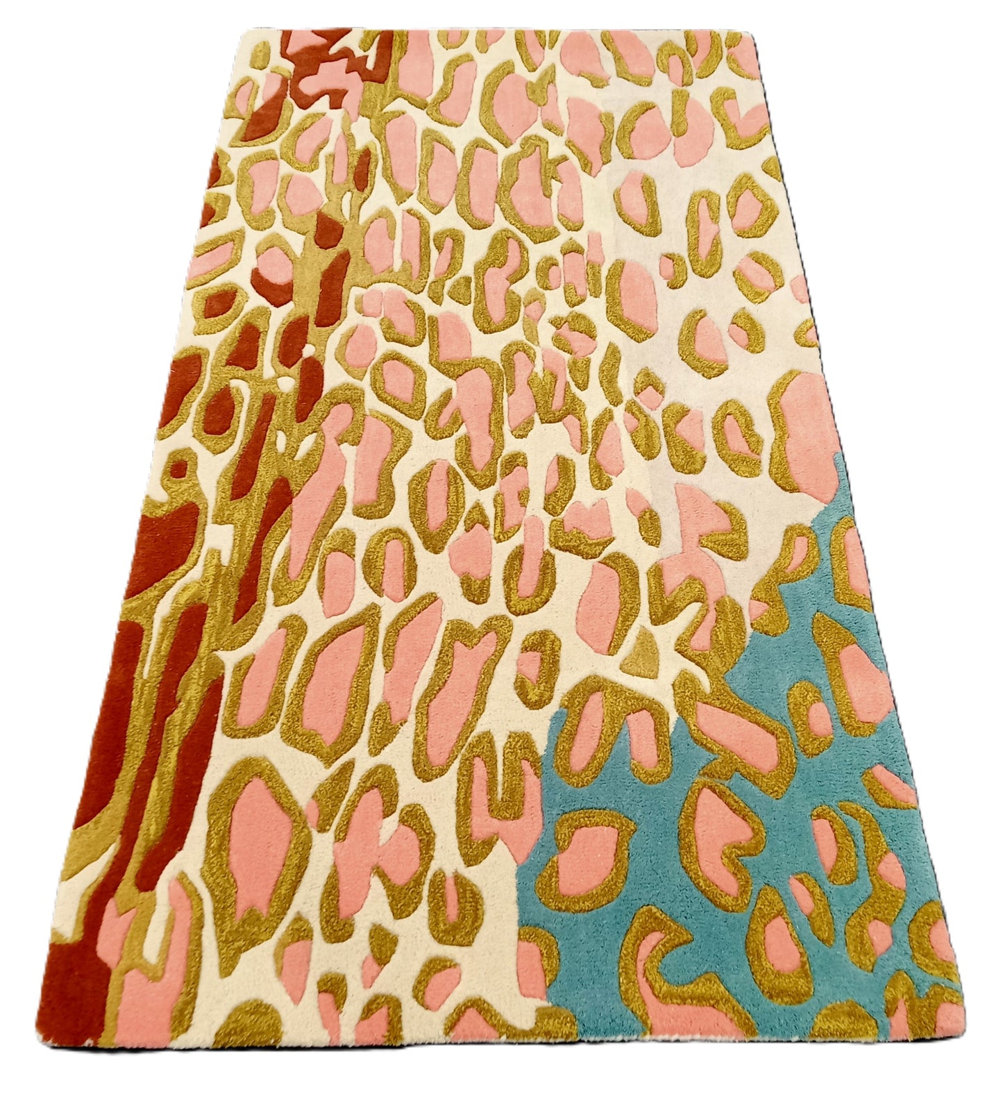 Leopard Skin Multi Color Hand Tufted Rug, Cut Pile Rug, Area Rug, Handmade Rugs, Kids Rug, Customize Rug, Soft Rugs.