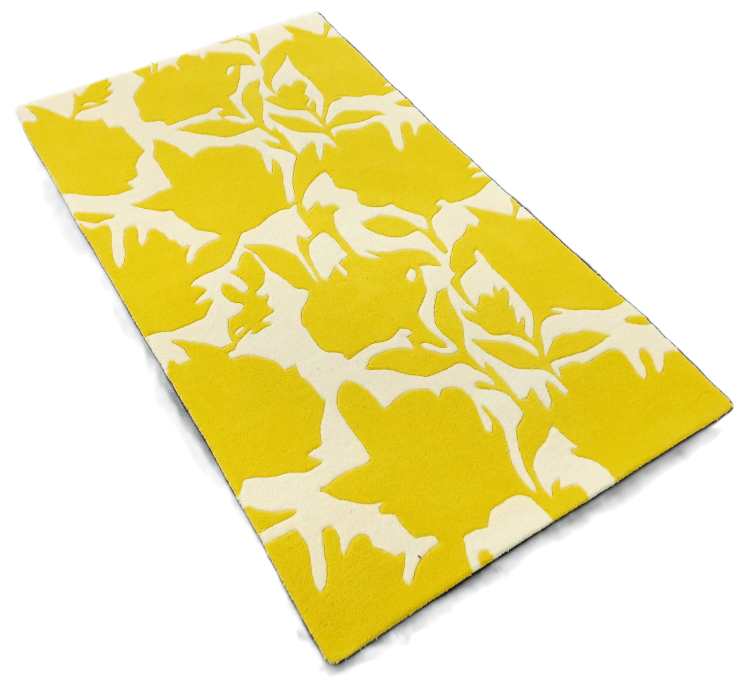 Multi Color Yellow Floral Hand Tufted Rug, Cut Pile Rug, Area Rug, Handmade Rugs, Kids Rug, Area Rug, Customize Rug, Soft Rugs.