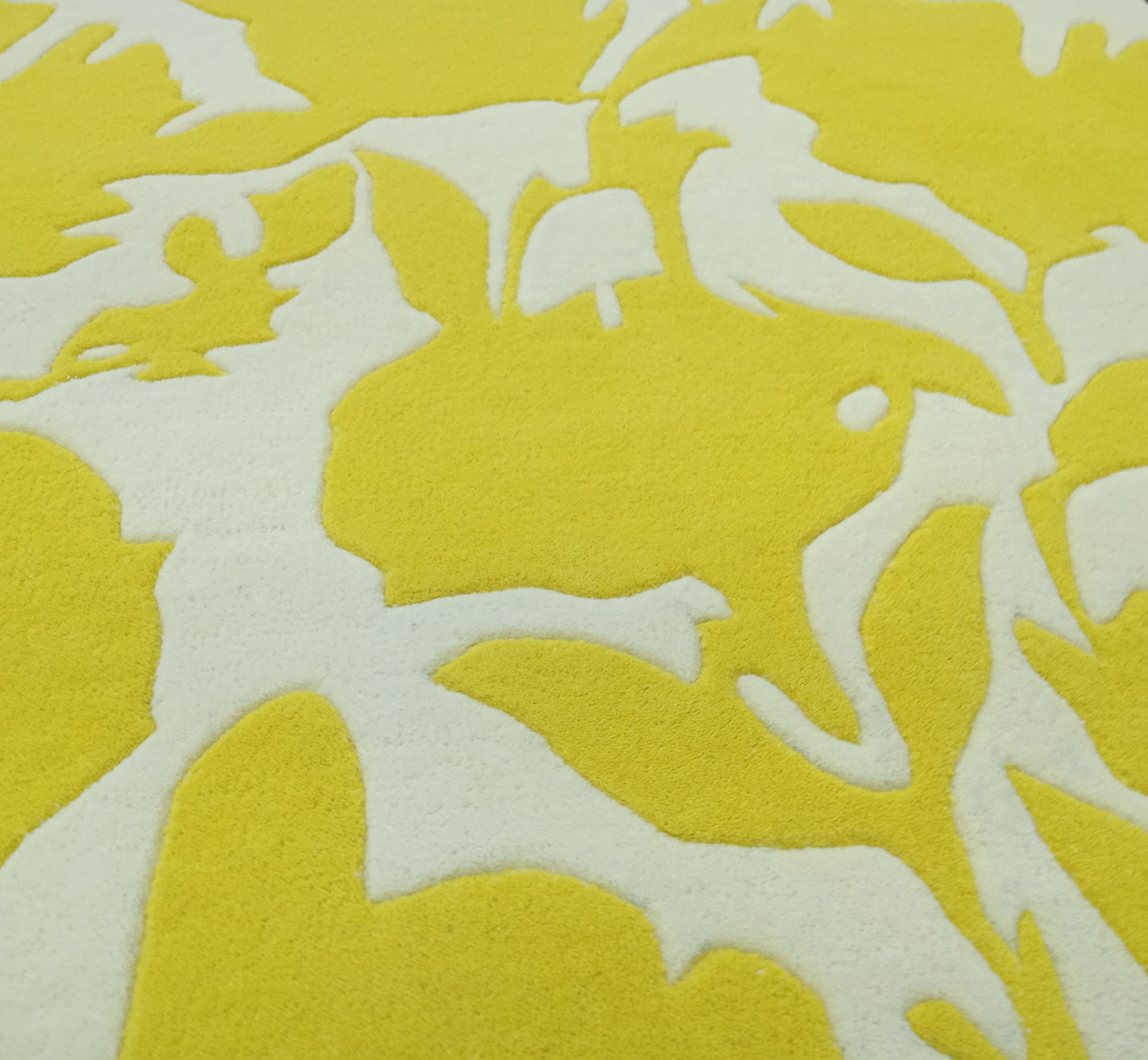 Multi Color Yellow Floral Hand Tufted Rug, Cut Pile Rug, Area Rug, Handmade Rugs, Kids Rug, Area Rug, Customize Rug, Soft Rugs.