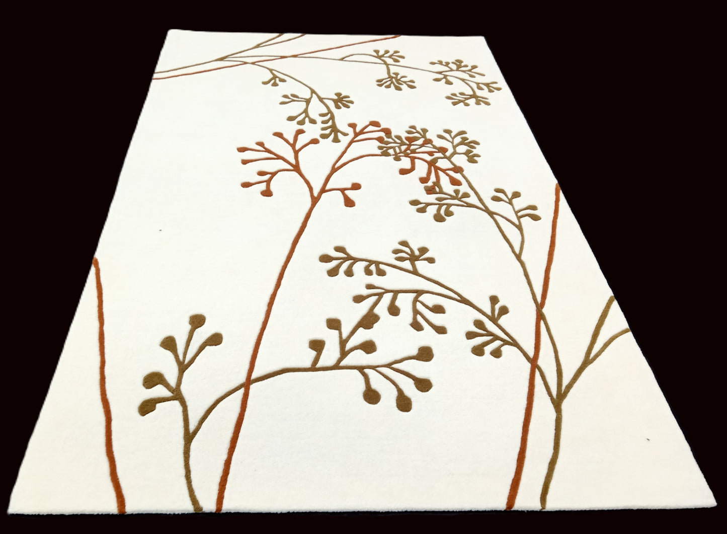 Multi Color Leaves Floral Hand Tufted Rug, Cut Pile Rug, Area Rug, Handmade Rugs, Kids Rug, Area Rug, Customize Rug, Soft Rugs.