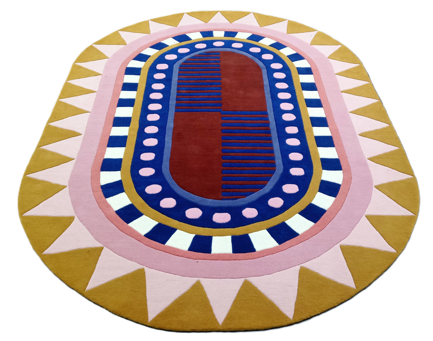 Multi Color Oval Hand Tufted Rug, Area Rug, Handmade Rugs, Kids Rug, Area Rug, Customize Rug, Soft Rugs.
